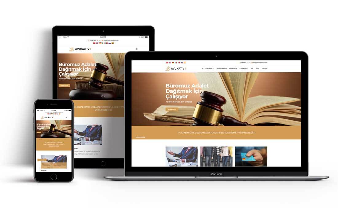 Avukat ve Hukuk Bürosu Web Tasarım